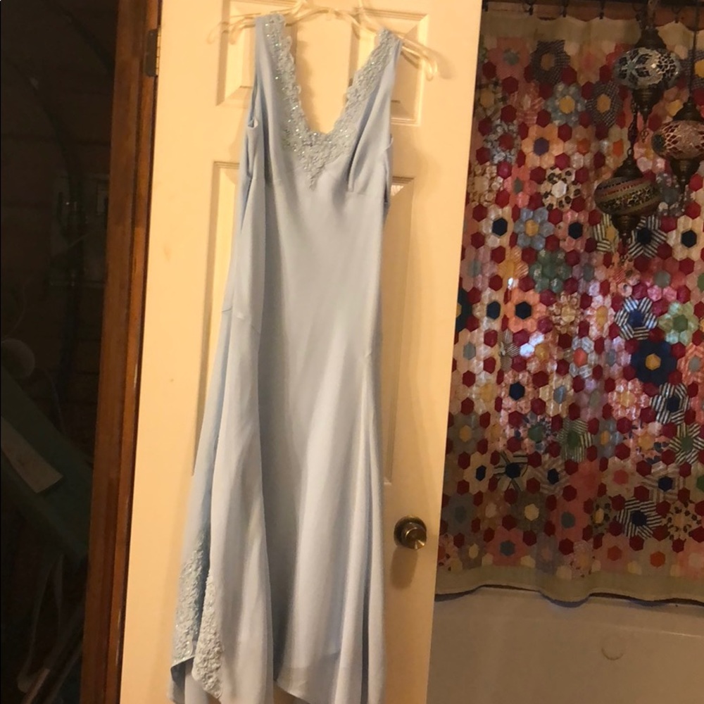 Ankle length beaded dress great for summer formal